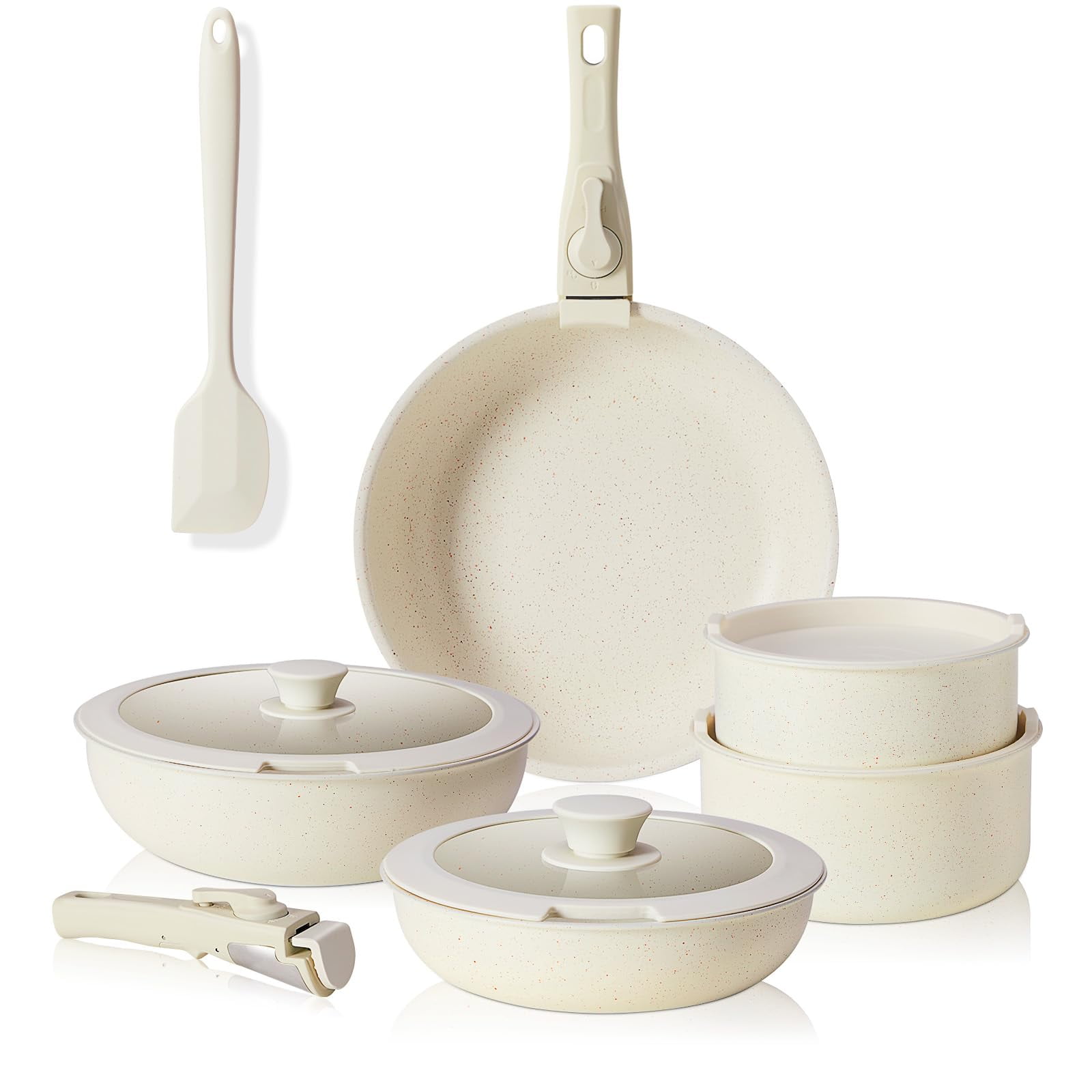 Set De Ollas Y Sartenes Sweetcrispy Sweetcrispy, 12 Unidades, Antiadherentes