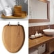 thumbnail image 4 of Asiento de inodoro Mayfair, chapa de roble natural, madera redonda, 4 of 7