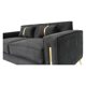 thumbnail image 3 of Sofa Paris Tres Cuerpos Negro Velvet, 3 of 3