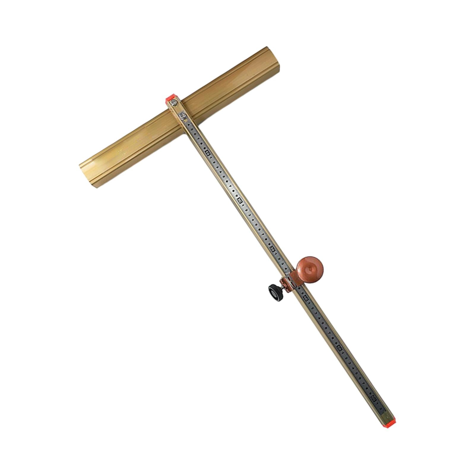 Magideal - Cortador De Vidrio En T, Herramienta Profesional Portátil De Corte De Azulejos De Metal, Cortador De Tiras De Vidrio Para Azulejos De Piso, Espejos Y Oro