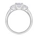 thumbnail image 3 of Anillo de Compromiso de Moissanita de 2 Quilates Color D VVS1 Anillos de Diamante para Mujer Anillos de Boda de Moissanita de Plata Esterlina 925 Talla 5-9, 3 of 7