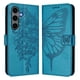 thumbnail image 2 of Funda Cartera Mariposa Para Samsung Galaxy S24 Plus Con Soporte Y Ranuras Para Tarjetas Azul, 2 of 5