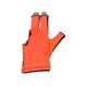 thumbnail image 4 of Snooker Open Pool Cue Glove Mitts Snooker Cue Glove 3 Fingers Guante De Billar Negro Naranja, 4 of 5