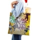 thumbnail image 4 of Mobile Suit Gundam SEED Freedom Bolso de tela con estampado de lienzo para mujer, bolsa de compras reutilizable y estética, con cremallera interior, regalo para mujer,40*40cm., 4 of 6