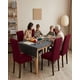 thumbnail image 3 of Juego De 6 Fundas Para Sillas De Comedor Ajustables Texturizadas, 3 of 6