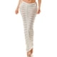 thumbnail image 2 of Saronite Conjunto de Top Corto de Manga Corta Transparente Liso y Falda Larga Ajustable con Cordones, Blanco (para Mujer), 2 of 5