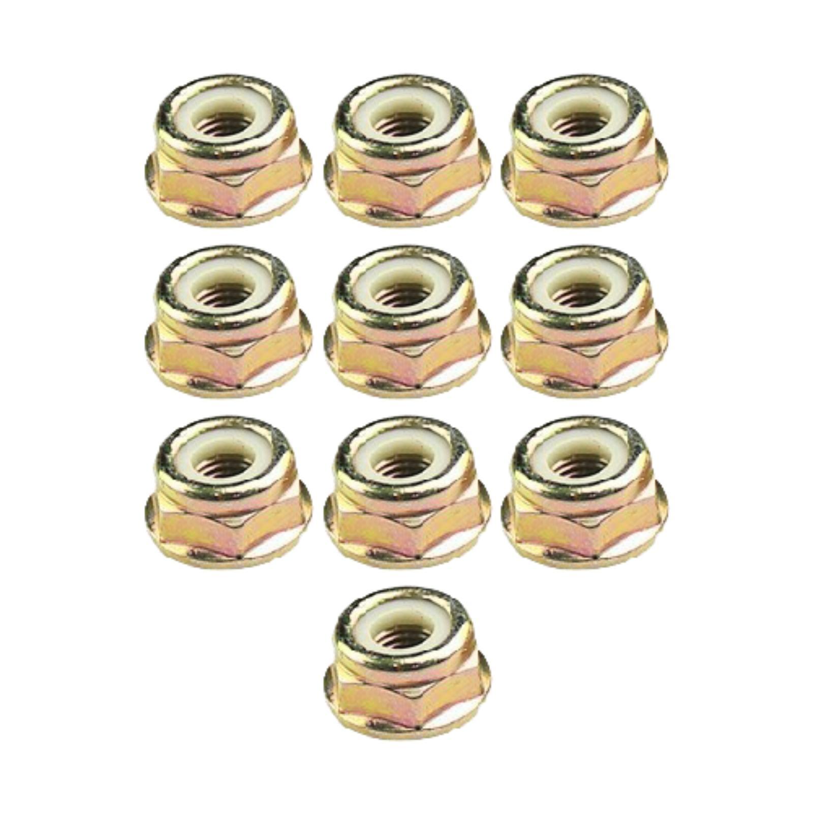 Ioensy - 10Pcs Thread Nuts M10X1.25 Gear String Trimmer Portable Trimmer Nuts