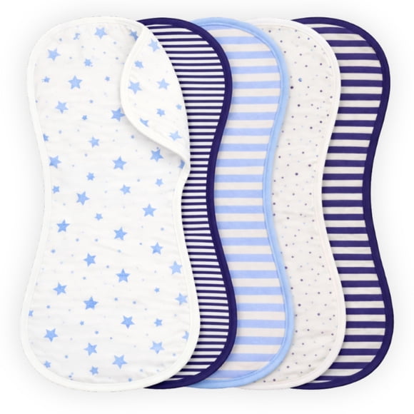 Paquete de 5 pañuelos Tom Tom's Kids+Baby 56 × 28 cm azul marino/azul francés