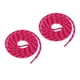 thumbnail image 5 of 1 par de cordones de escalada deportiva con cordones de color oval zapato atlético encaje rosa rojo, 5 of 5