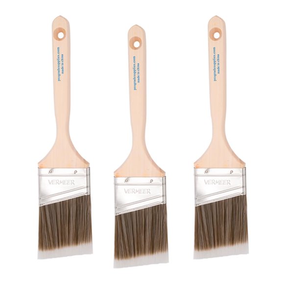 Pincel de pintura Vermeer 6 cm, pack de 3, ángulo de corte