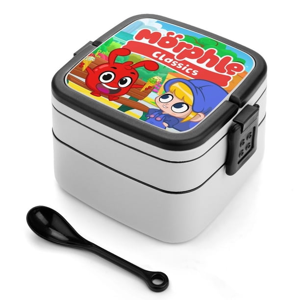 Morphle y las Mascotas Mágicas Fiambrera de Doble Capa, Contenedor de Almuerzo Portátil Apilable, Almacenamiento de Alimentos Hermético a Prueba de Fugas, 1000ml