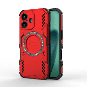 Funda Foxdock Para Iphone 17 , Magnética, Resistente A Golpes, Con Soporte, Unisex, Carga Inalámbrica