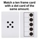 thumbnail image 5 of Juego de tarjetas Math Manipulative LEARNING ADVANTAGE con diez marcos y puntos, 5 of 6