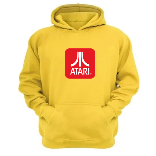 Genérico - Polerón Canguro Atari Amarillo Talla S Unisex