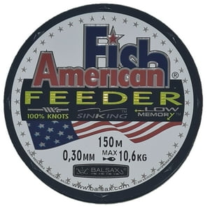 Balsax - Nylon De Pesca American Fish Rojo 0,30Mm 150Mt 10,6Kg Sinkig