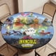 thumbnail image 5 of Invencible theme Fitted Round Tablecloths Elastic Edged Table Covers Waterproof Table Cloth For Kitchen Holiday Party Tables Decor 150cm, 5 of 6