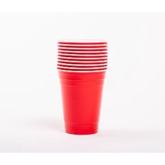 Vaso Bicolor 500 Cc Rojo 6 Un GREAT VALUE