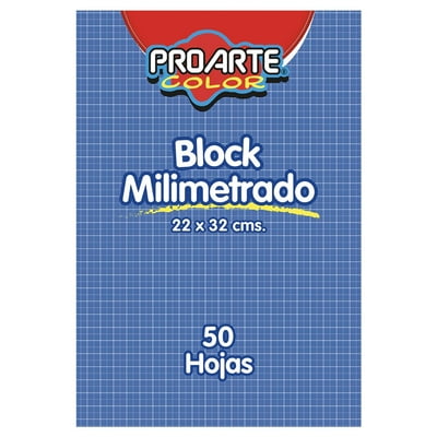 Block Milimetrado Azul 1 Un Proarte