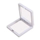 thumbnail image 1 of Vitrina De Marco Flotante 3d, Pendientes Elegantes, Película De Pe, Vitrina De Joyería, Color Blanco, 11cmx11cmx2cm, 1 of 3