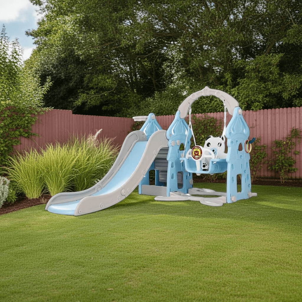 Igpro - Resbalín 5 En 1 Columpio, Aro De Baloncesto, Bodega Y Anillo Juego