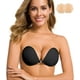 thumbnail image 1 of Sujetador adhesivo sin tirantes, invisible, push up, de silicona, para vestidos sin espalda con cubrepezones, color piel, 1 of 7