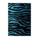 thumbnail image 1 of Toalla 3dRose 38 x 56 cm Estampado Cebra con Destellos Turquesa, 1 of 7