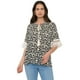 thumbnail image 1 of Blusa Mujer Manga Campana Beige Print Corona, 1 of 5
