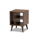 thumbnail image 1 of Mesa auxiliar Baxton Studio Sami Wood Brown con 3 estantes, 1 of 7