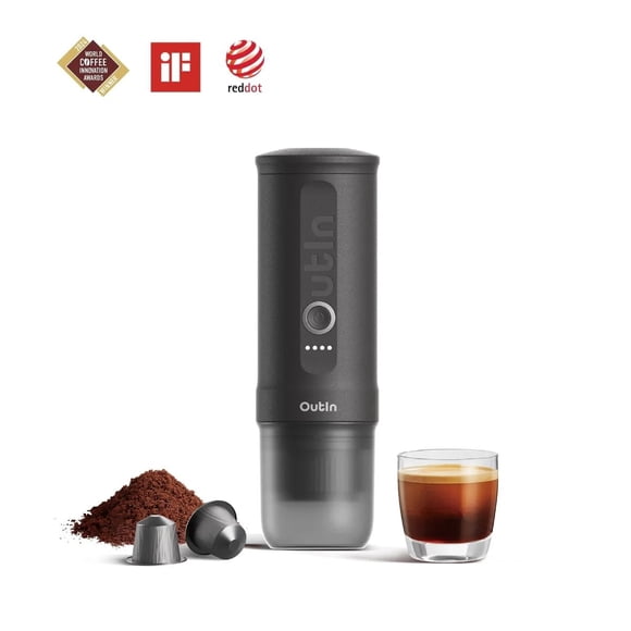 Cafetera Espresso Portátil Eléctrica, Recargable Outin