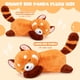 thumbnail image 3 of Almohada de peluche Riuhot con forma de panda rojo, 35 cm, 3 of 7