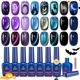 thumbnail image 1 of Gel de uñas Beetles 8 colores Halloween púrpura y azul, 1 of 7