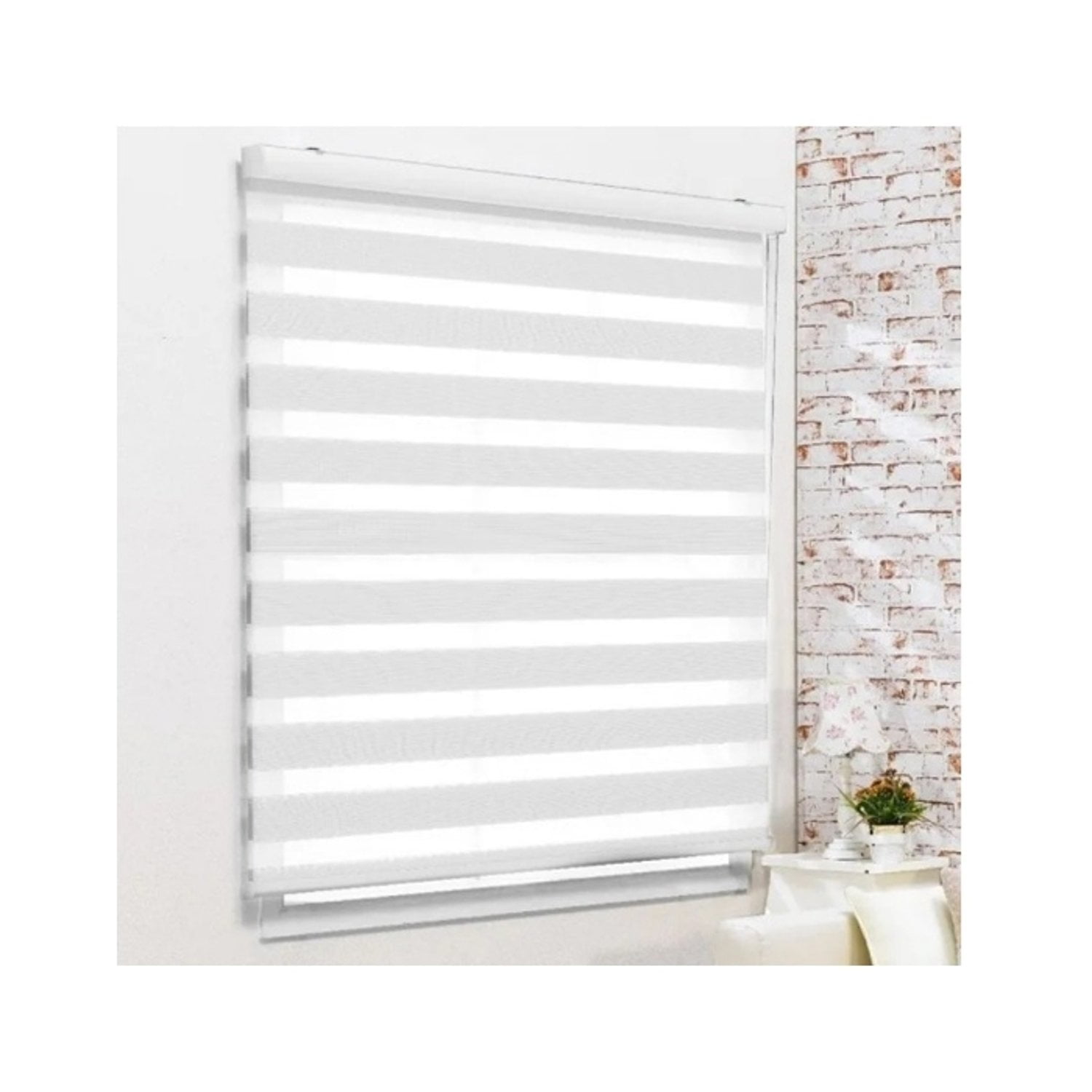Genérico - Cortinas Roller Dúo 90 X 200 Blanca 309