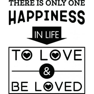Rienda Libre Graphics - Decomural Happiness Love Ws-46216