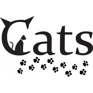 Rienda Libre Graphics - Decomural Cats Paw Prints Animals Ws-17637