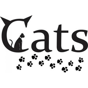 Rienda Libre Graphics - Decomural Cats Paw Prints Animals Ws-17637
