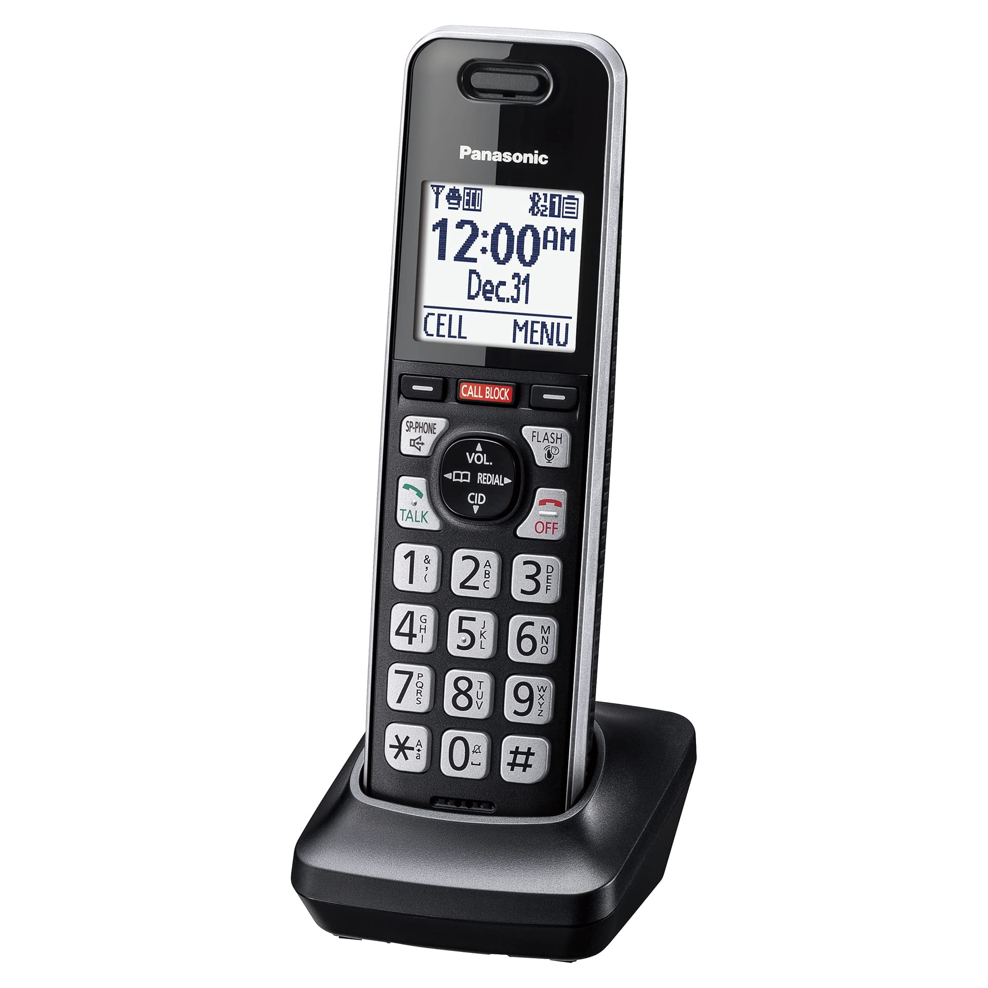 Auricular Inalámbrico Panasonic Kx-tgfa97b Negro/plateado