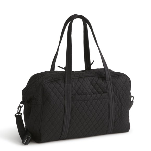 Bolsa Vera Bradley de algodón premium Miramar Weekender Moonless