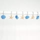 thumbnail image 4 of Gancho para cortina de ducha, 12 unidades, de resina, decorativo, con forma de concha y estrella de mar, para decoración del hogar y el baño (azul), 4 of 7