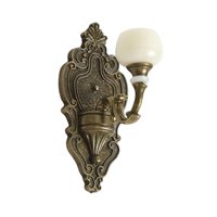 Magideal - Lámpara De Pared En Miniatura A Escala 1:12, Minilámpara De Pared, Accesorios De Paisaje, Luz Para Casa De Muñecas, Juego De Rol Para Decoración Del H Lámpara Individual De Bronce