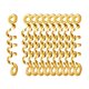 thumbnail image 1 of Vikingos Perlas De Pelo En Espiral Perlas De Metal Colgantes De Cabello Medio 10pcs Dorado, 1 of 5