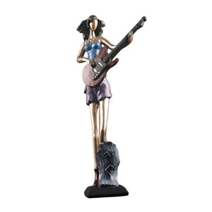 Genérico - Figura De Resina En Miniatura De 12 Pulgadas Para Tocar Instrumentos Musicales, Para Bodas, Fiestas Y Guitarras