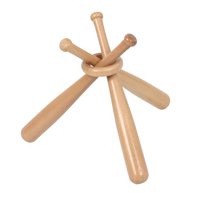 Ioensy - Mini Soporte De Bate De Béisbol De Madera Y Soporte De Círculos Soporte De Béisbol De Golf