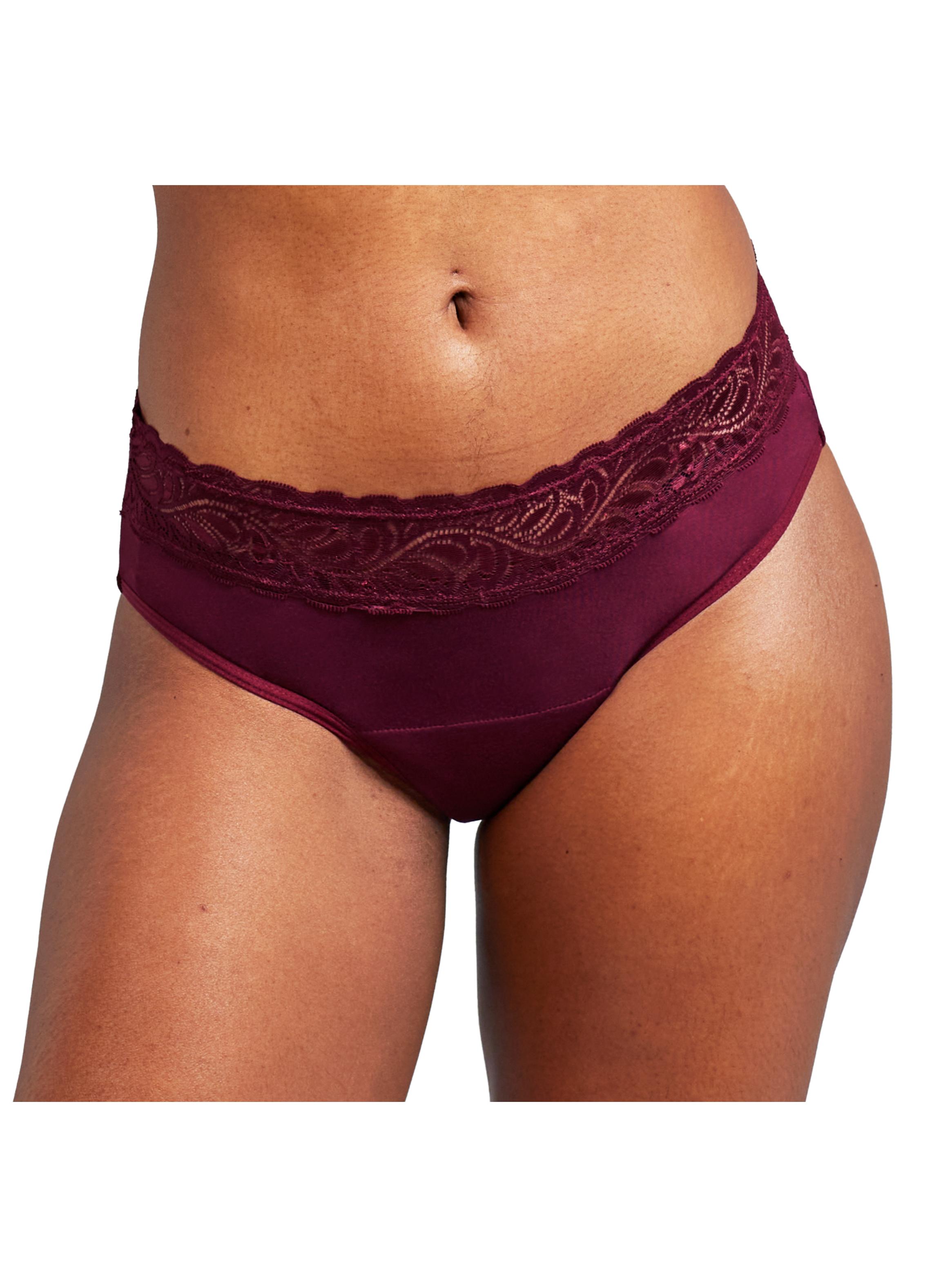 Bloodygreen - Calzón Menstrual High Waist Intenso S Burdeo