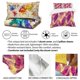 thumbnail image 2 of Designart 'Patrón con caballitos de mar multicolor' Juego de cama náutico y costero, 2 of 3