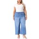 thumbnail image 2 of Agnes Orinda Women's Plus Size Bodysuit Elástico Cuello Redondo Volante Manga Corta Ajuste Ceñido Casual Básico Tops 2X Blanco, 2 of 5