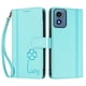 thumbnail image 3 of Funda Cartera Trébol para Motorola Moto G Play 2024 4G con Ranuras Tarjetas y Carga Inalámbrica Verde menta, 3 of 6