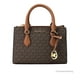 thumbnail image 1 of Bolso Satchel Pequeño Sheila Michael Kors de Piel Sintética Saffiano para Mujer (Marrón), 1 of 4