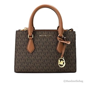 Cartera Michael Kors Cuero Sintético Saffiano Sheila Café