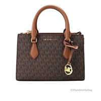 Cartera Michael Kors Cuero Sintético Saffiano Sheila Café