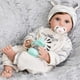 thumbnail image 1 of Set de regalo Reborn Baby Doll Aori Real Life Boy de 22 pulgadas con cebra, 1 of 7